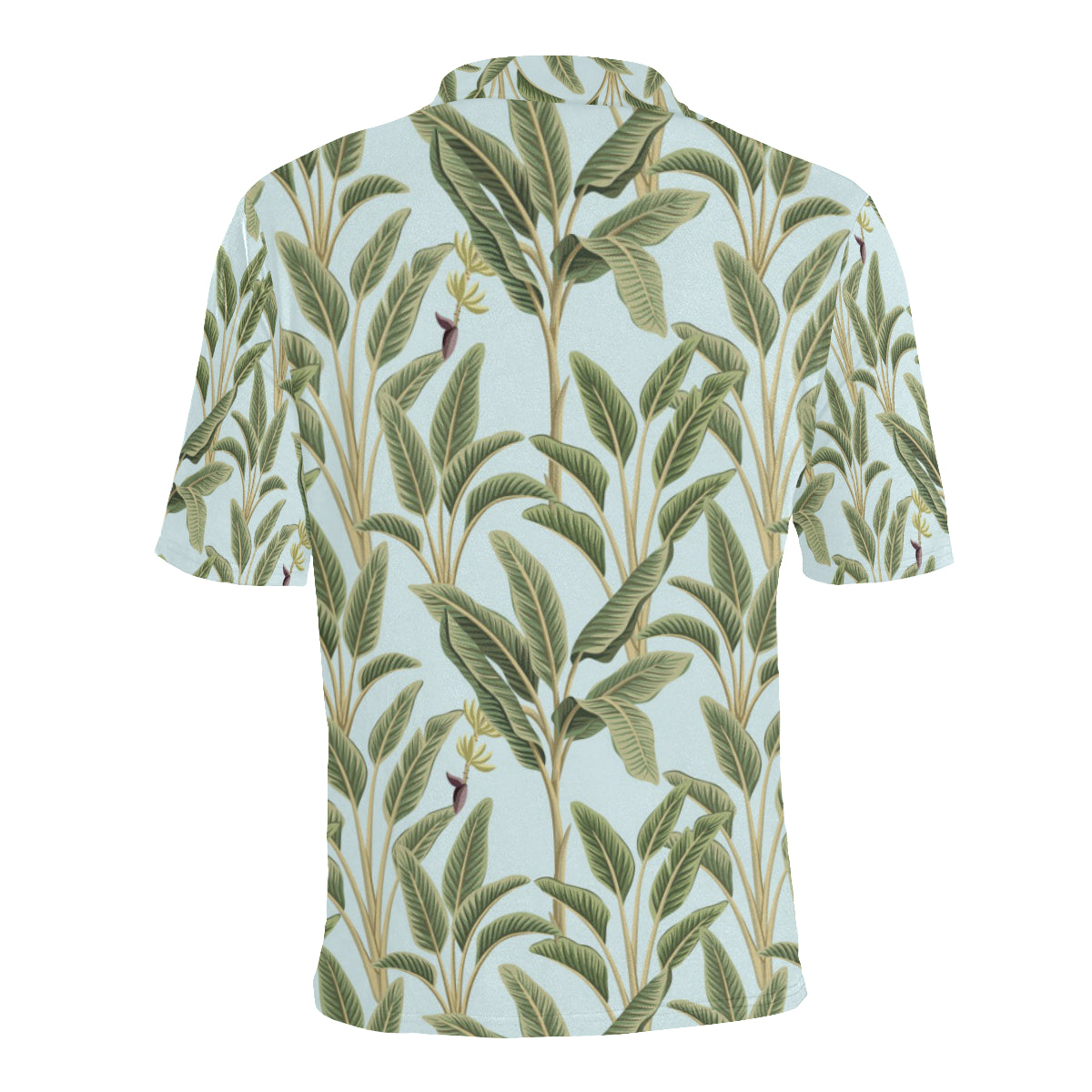 Banana Leaf Pattern Print Design BL03 Men Polo Shirt