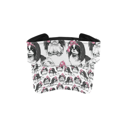Japanese Chin Pattern Print Design 01 Unisex Sun Visor