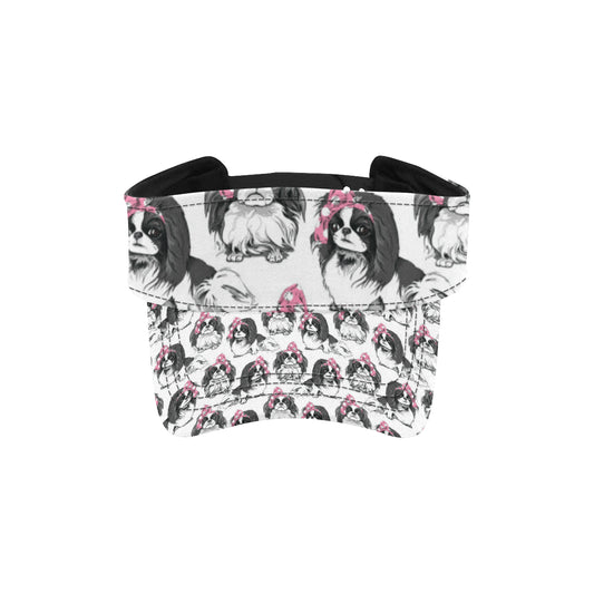 Japanese Chin Pattern Print Design 01 Unisex Sun Visor