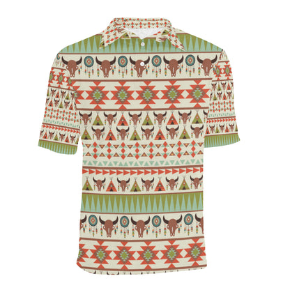 American indian Ethnic Pattern Men Polo Shirt