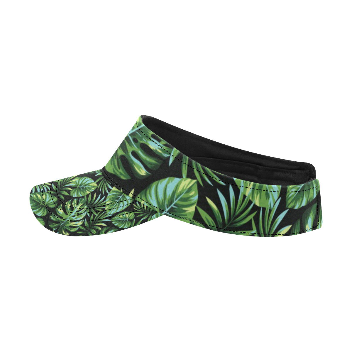 Palm Leaves Pattern Print Design PL013 Unisex Sun Visor