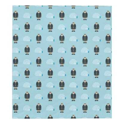 Eskimo Pattern Print Design 03 Premium Quilt