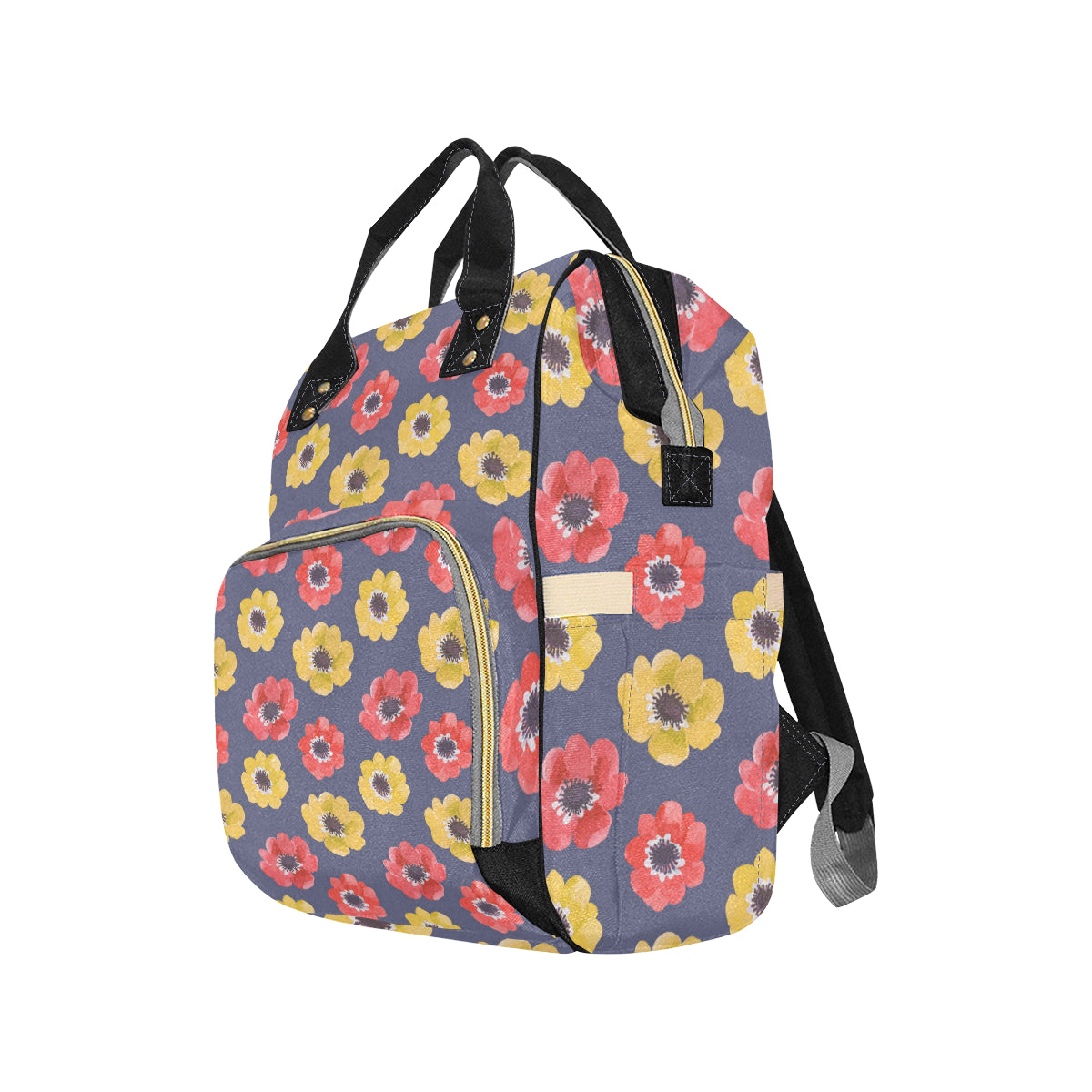 Anemone Pattern Print Design AM010 Diaper Bag Backpack