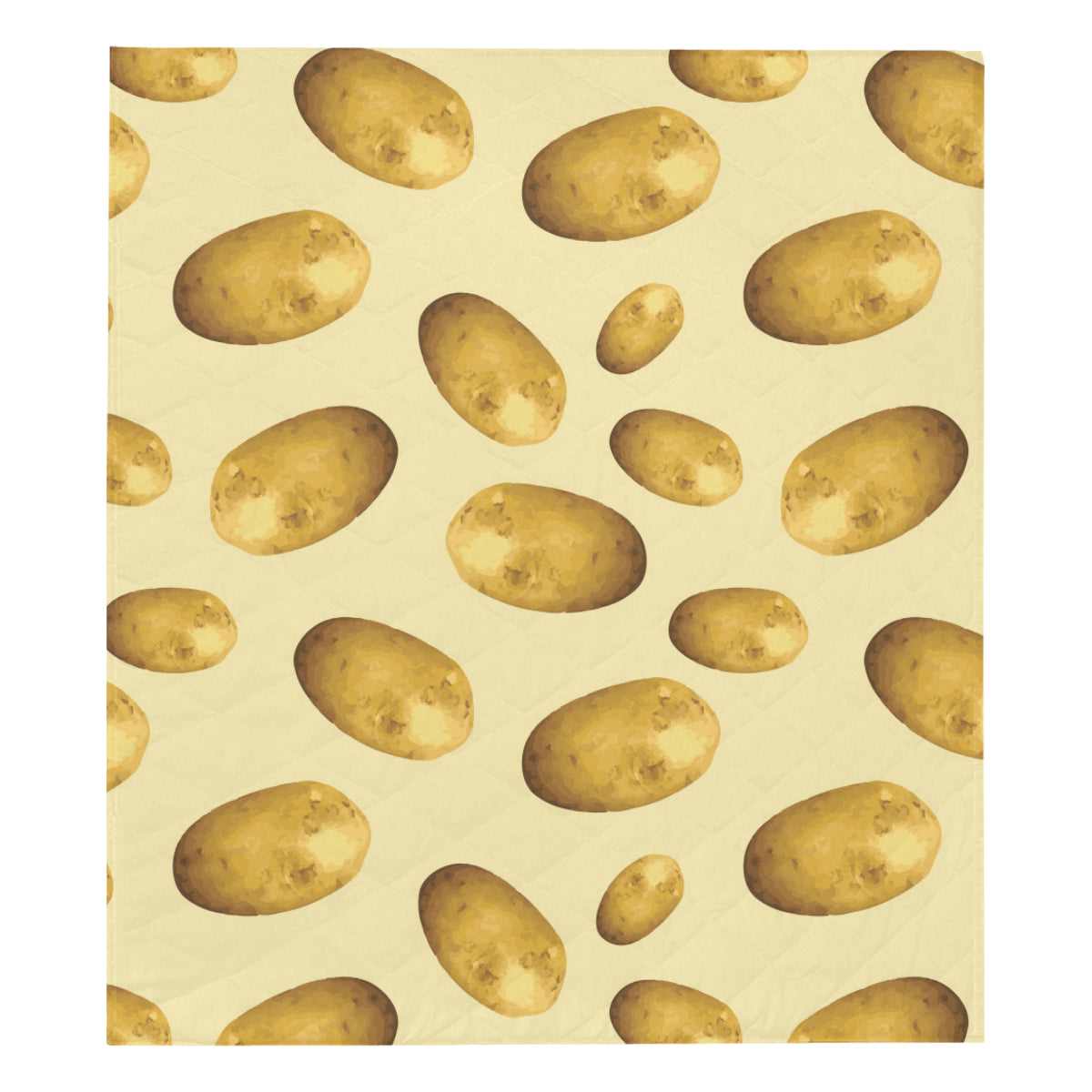 Potato Pattern Print Design A01 Premium Quilt