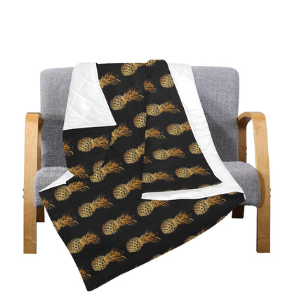Pineapple Pattern Print Design A02 Premium Quilt