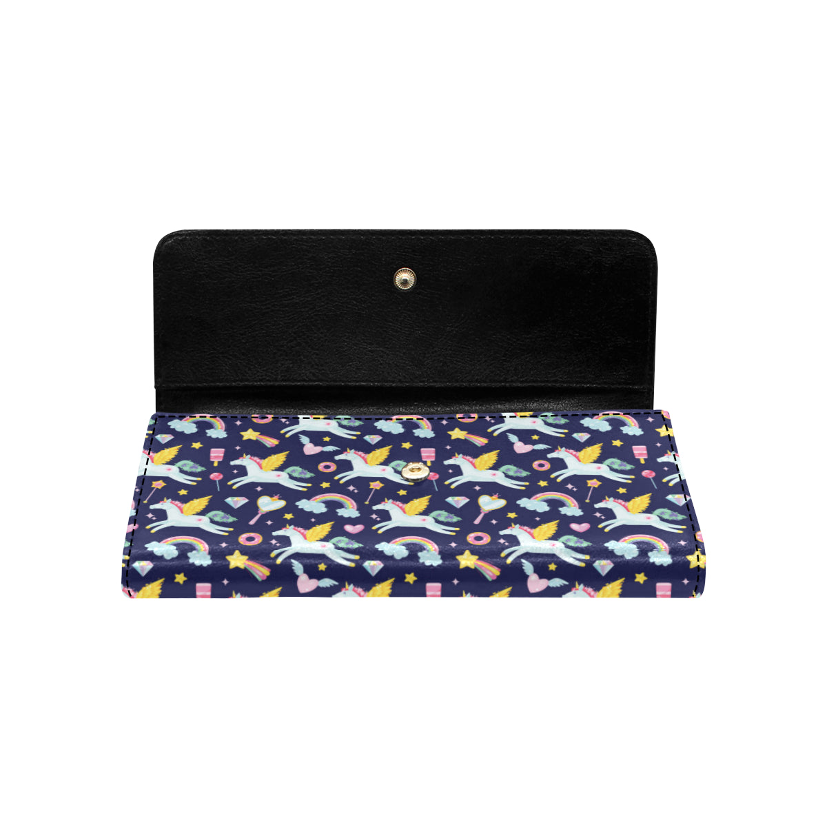 Pegasus Pattern Print Design 05 Women's Trifold Wallet
