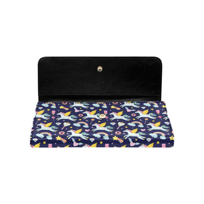 Pegasus Pattern Print Design 05 Women's Trifold Wallet