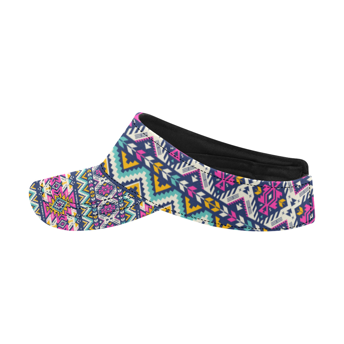 Aztec Pink Geometric Print Pattern Unisex Sun Visor