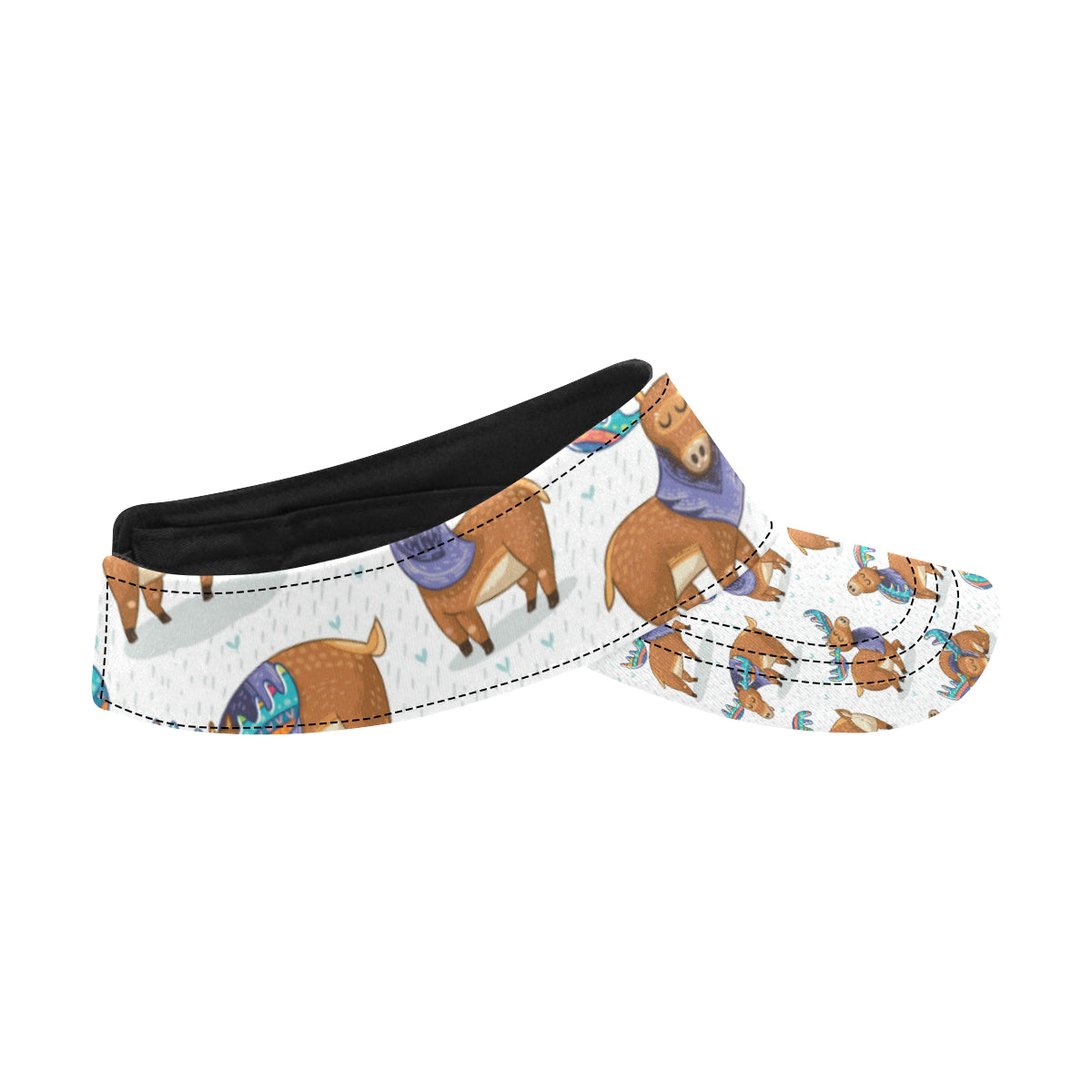 Moose Cute Pattern Print Design 01 Unisex Sun Visor