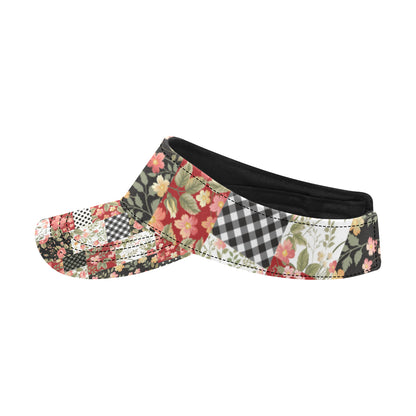 Patchwork Flower Pattern Print Design 03 Unisex Sun Visor