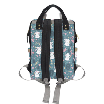Rabbit Pattern Print Design RB013 Diaper Bag Backpack