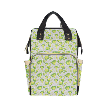 Broccoli Pattern Print Design 03 Diaper Bag Backpack