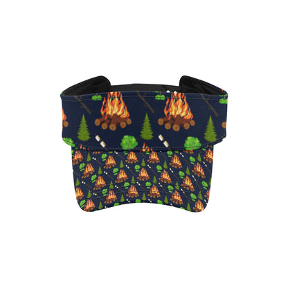 Camfire marshmallow Camping Design Print Unisex Sun Visor