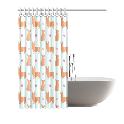 Pembroke Welsh Corgis Pattern Print Design A01 Shower Curtain