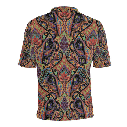 Bohemian Pattern Print Design 06 Men Polo Shirt