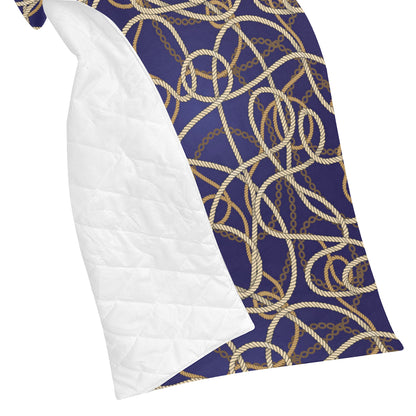 Rope Pattern Print Design A01 Premium Quilt