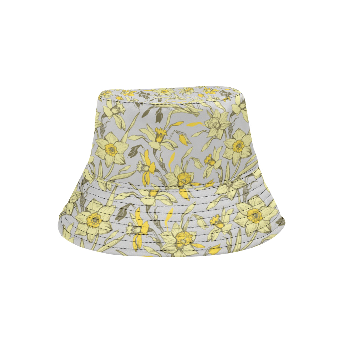 Daffodils Pattern Print Design DF05 Unisex Bucket Hat