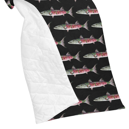 Barracuda Pattern Print Design 02 Premium Quilt