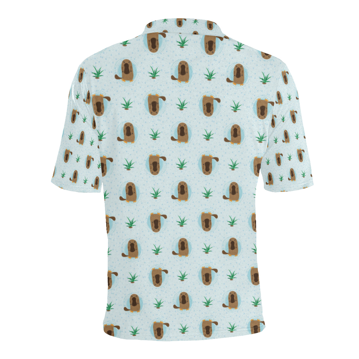 Platypus Pattern Print Design A04 Men Polo Shirt