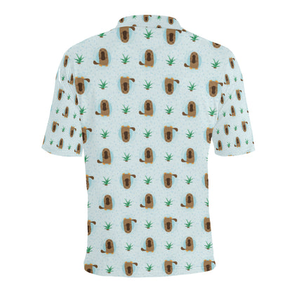 Platypus Pattern Print Design A04 Men Polo Shirt