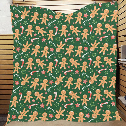 Gingerbread Pattern Print Design 04 Premium Quilt