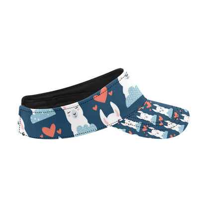 Alpaca Love Pattern Print Design 05 Unisex Sun Visor