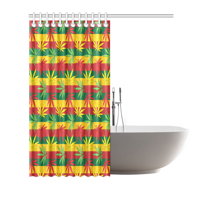 Rasta Pattern Print Design A03 Shower Curtain