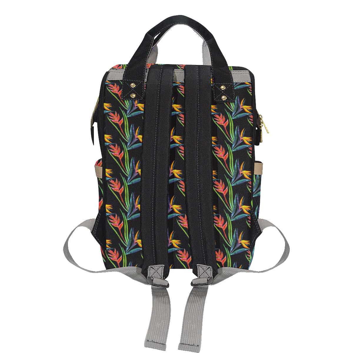 Heliconia Pattern Print Design HL04 Diaper Bag Backpack
