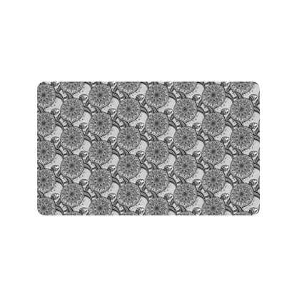 Tribal Turtle Polynesian Themed Print Rubber Doormat