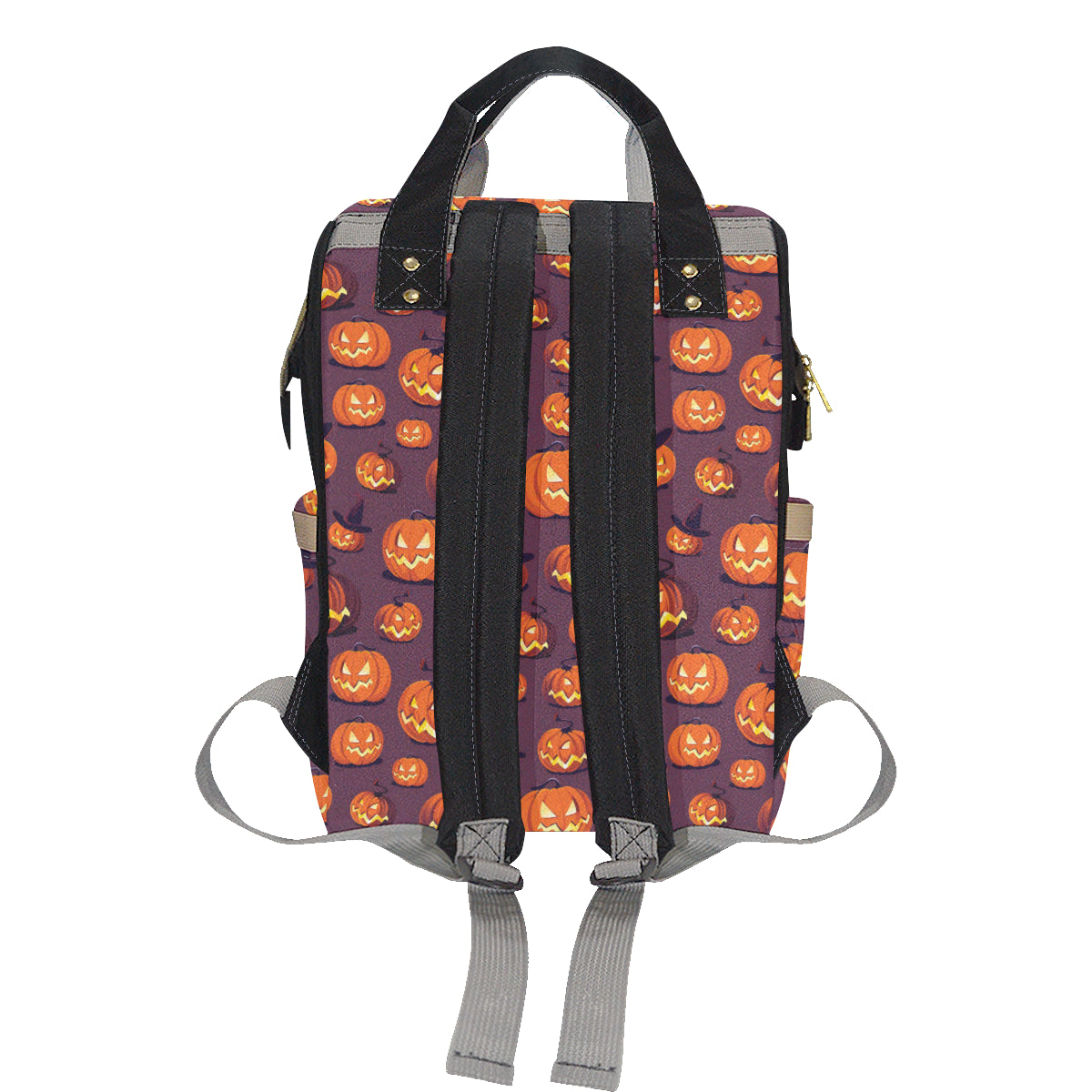 Halloween Pumpkin Pattern Print Design 03 Diaper Bag Backpack