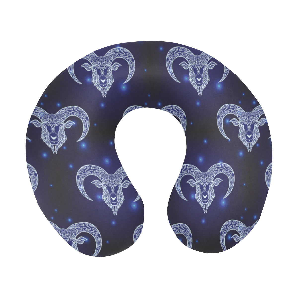 Aries Zodiac Pattern Print Design 01 U-Shaped Travel Neck Pillow