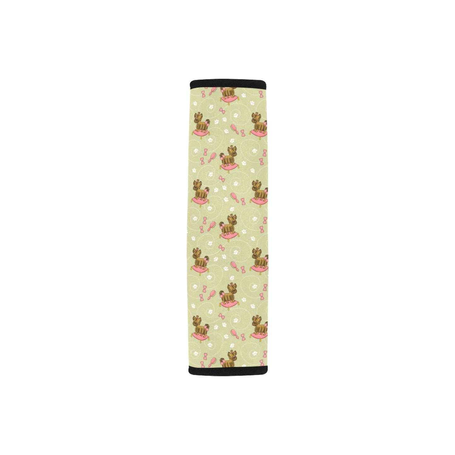 Yorkshire Cute Terriers Print Design LKS301 Car Seat Belt Cover