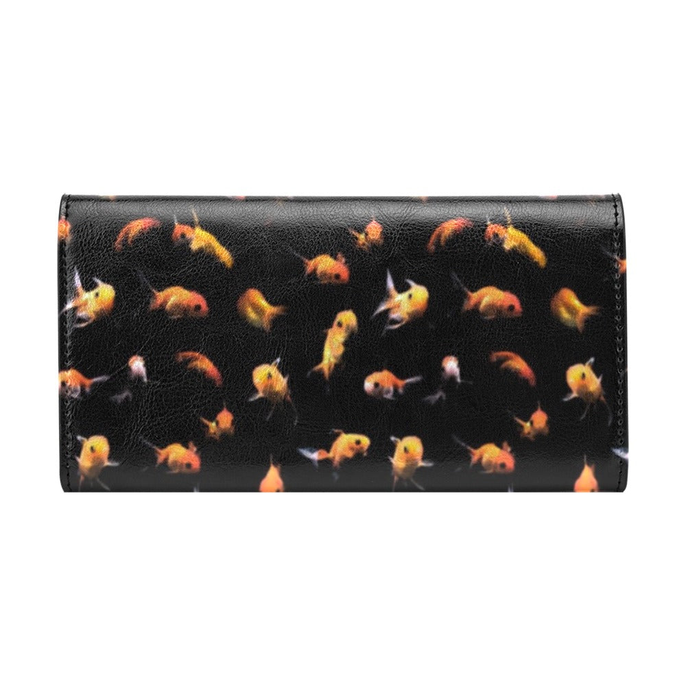 Goldfish Print Design LKS402 Women's Trifold Wallet