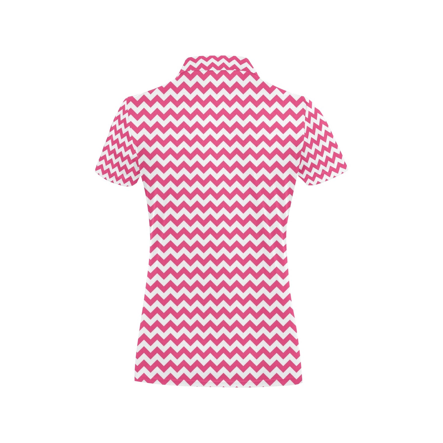 Chevron Print Design LKS402 Women's Polo Shirt