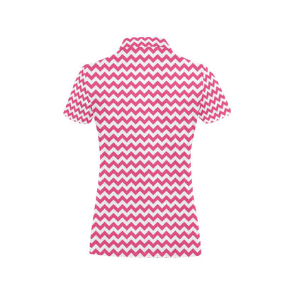Chevron Print Design LKS402 Women's Polo Shirt