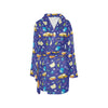 School Bus Print Design LKS307 Women's Fleece Robe