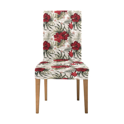 Hibiscus Print Design LKS3011 Dining Chair Slipcover