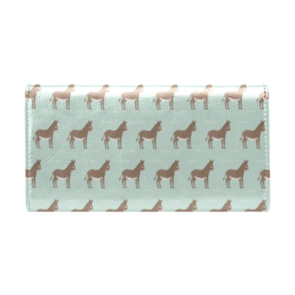 Donkey Print Design LKS402 Women's Trifold Wallet