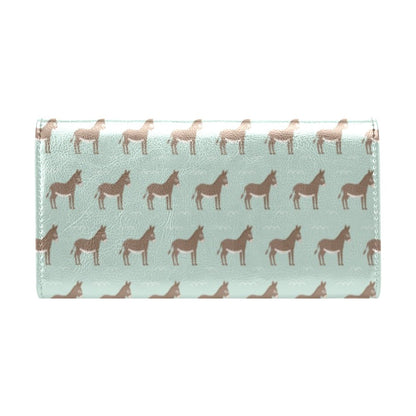 Donkey Print Design LKS402 Women's Trifold Wallet