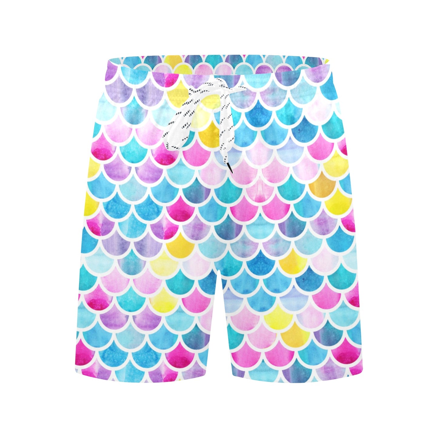 Scales Print Design LKS402 Men's Swim Trunks Beach Shorts