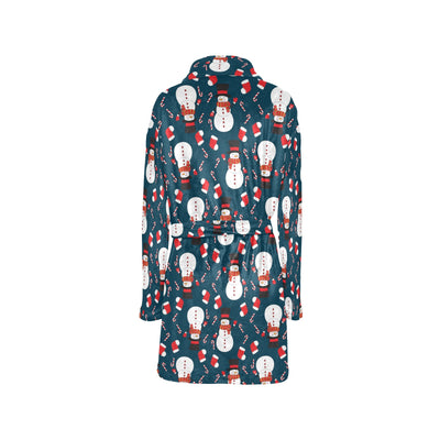 Snowman Print Design LKS301 Women's Fleece Robe