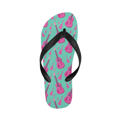 Acoustic Guitar Print Design LKS405 Flip Flops