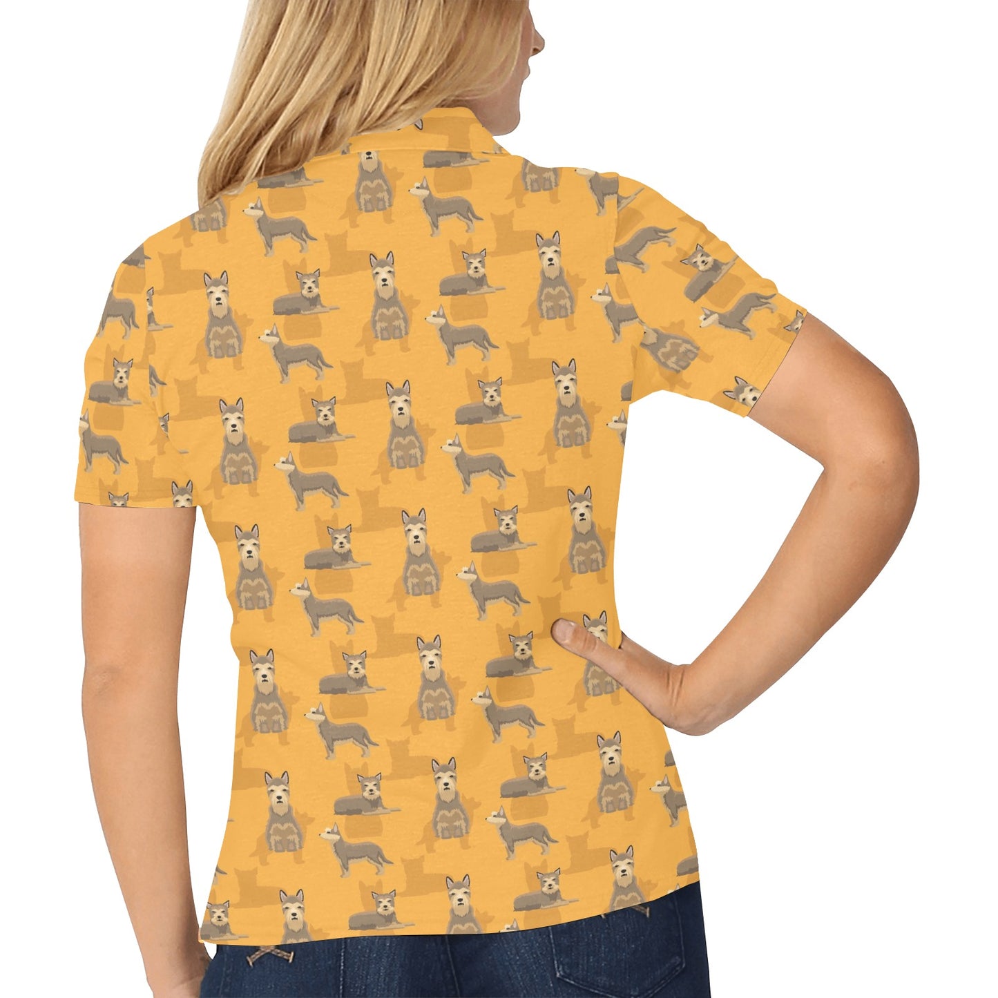 Berger Picard Pattern Print Design 01 Women's Polo Shirt