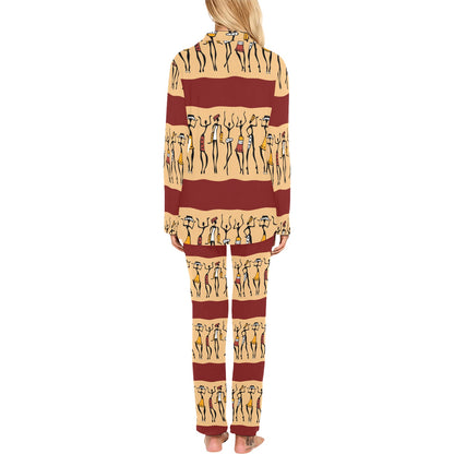 African People Women's Long Pajama Set