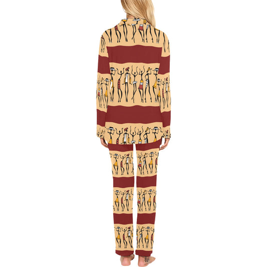 African People Women's Long Pajama Set