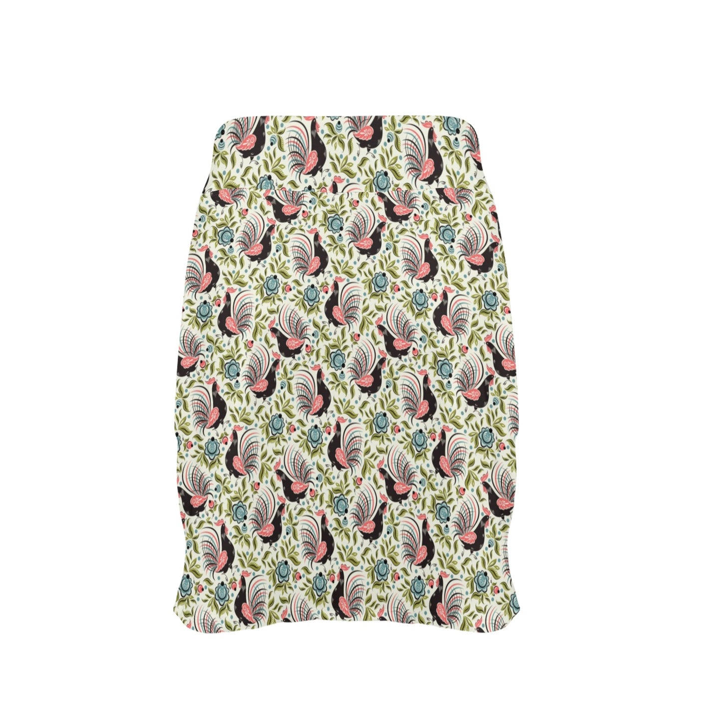Rooster Print Design 17" Golf & Pickleball Skort with Pockets