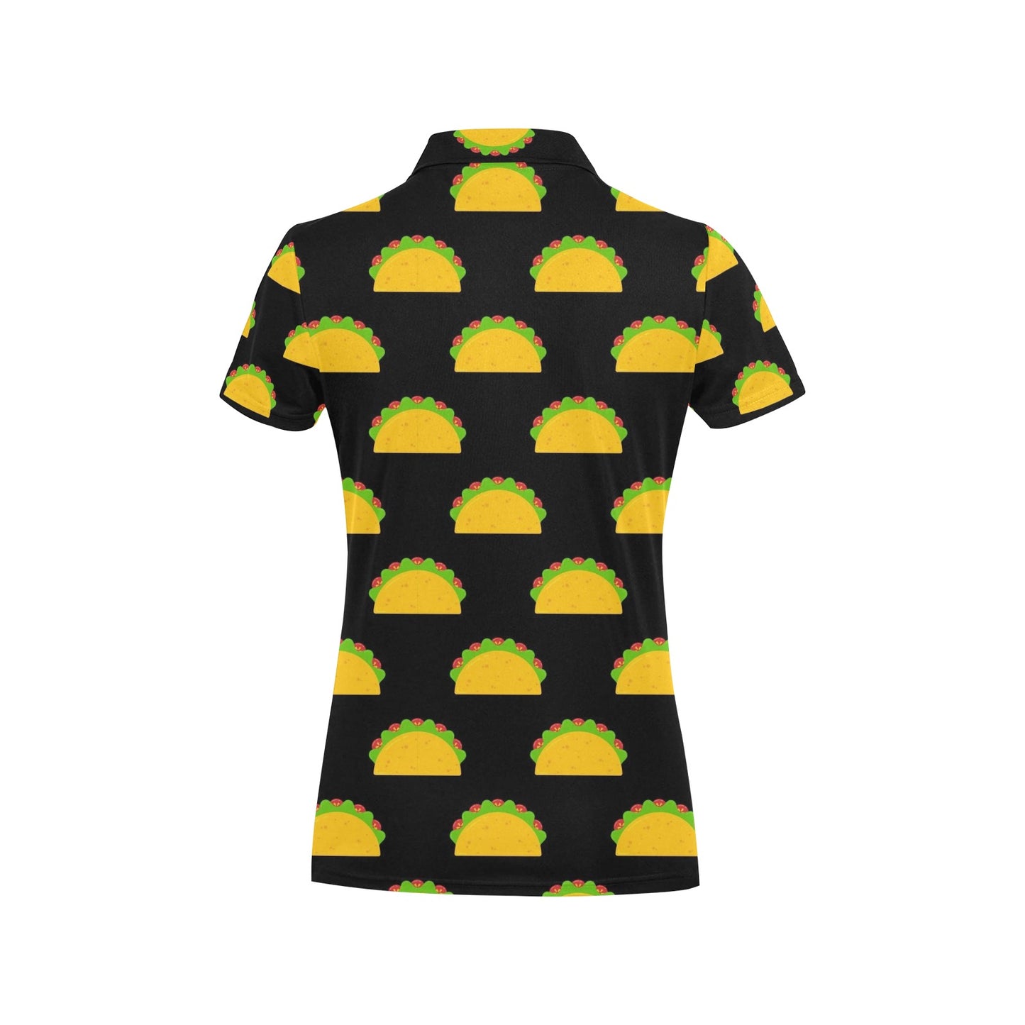 Taco Pattern Print Design TC06 Women's Polo Shirt