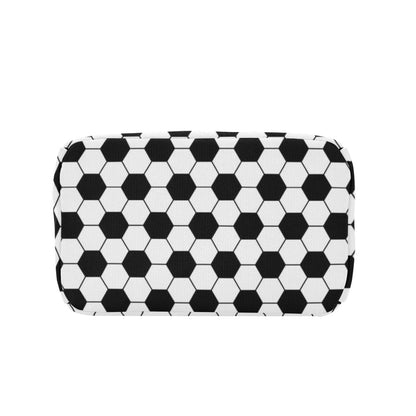 Soccer Ball Texture Print Design LKS303 Insulated Lunch Bag