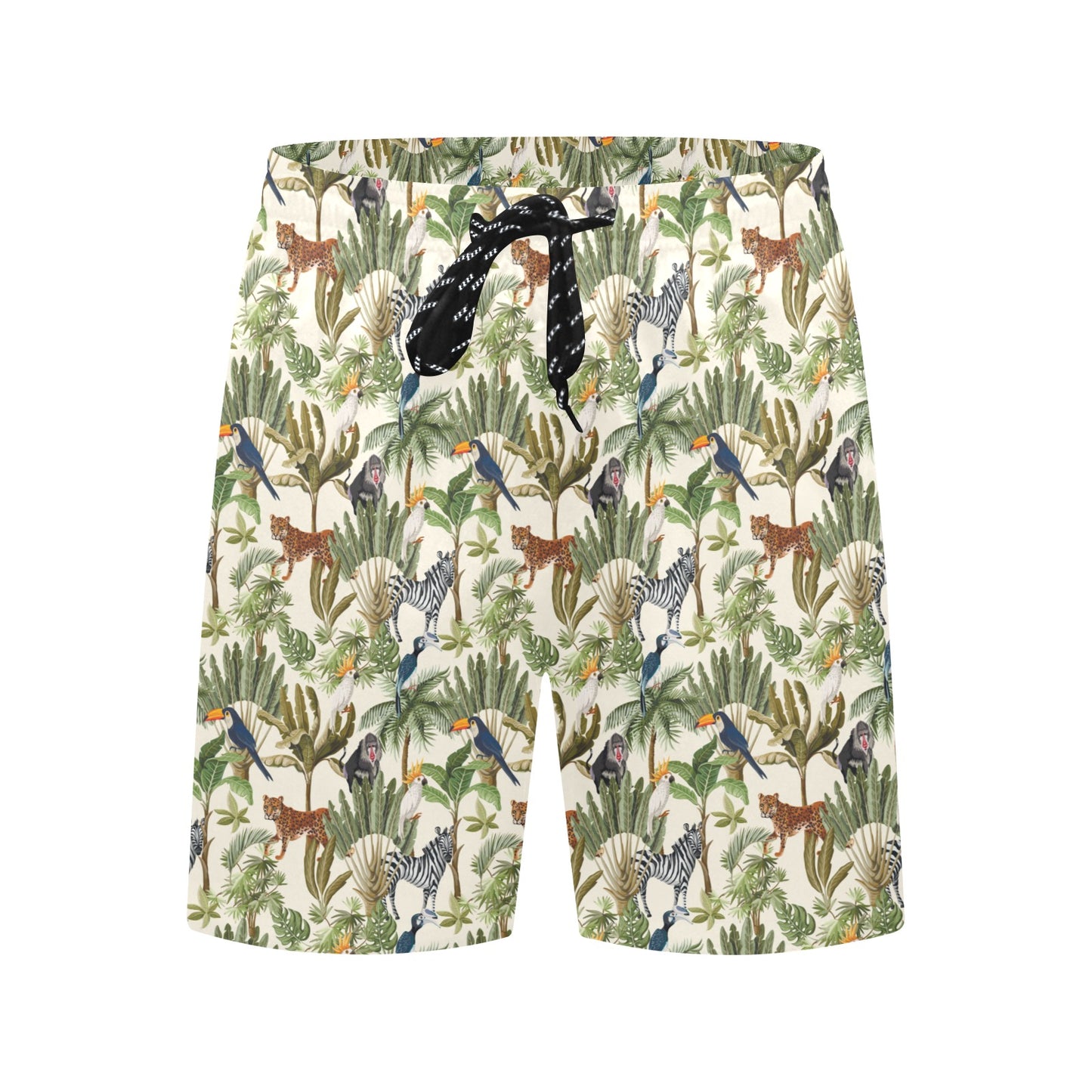 Safari Animal Print Design LKS304 Men's Swim Trunks Beach Shorts