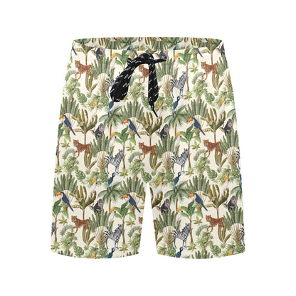 Safari Animal Print Design LKS304 Men's Swim Trunks Beach Shorts